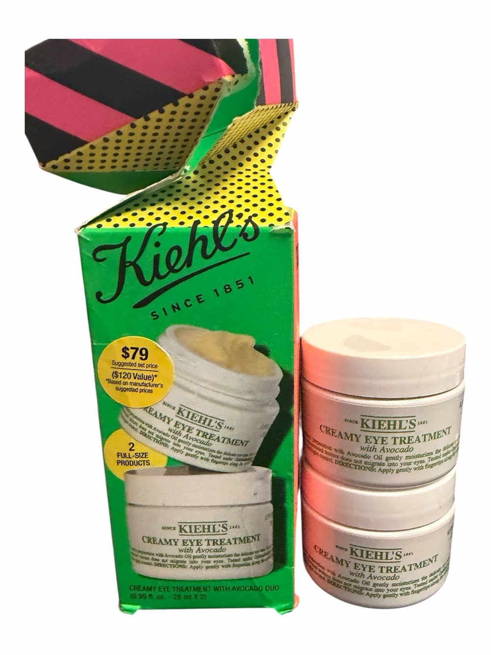 2 Full Size Kiehl’s Creamy Eye Treatment Avocado Duo NEW